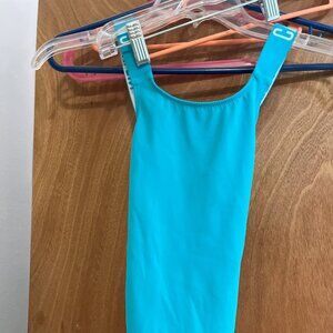 Girl’s size 8 / 10 Calvin Klein Turquoise bathing suit